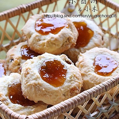 #爱美食#杏子果酱饼干