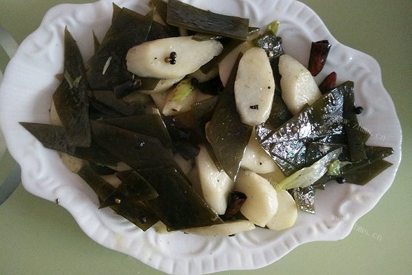 简易海带炒山药