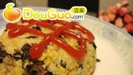 美味的木耳黄花菜咖喱炒饭