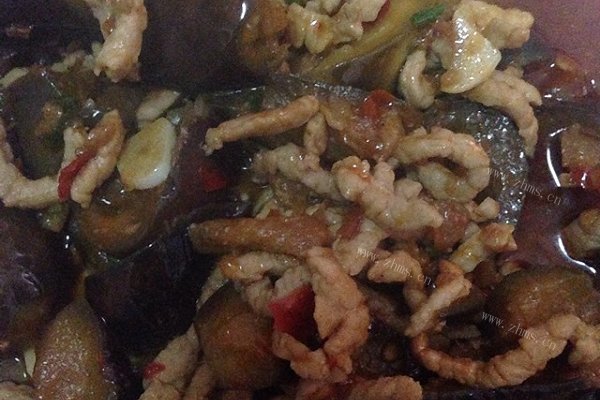 肉丝茄子煲