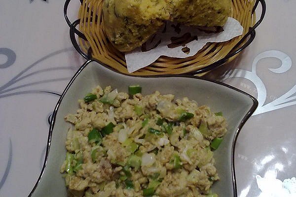家常虾酱炒鸡蛋