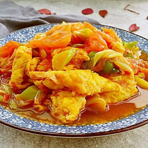 有特色的西红柿炒鸡蛋