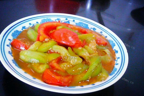 番茄炒丝瓜