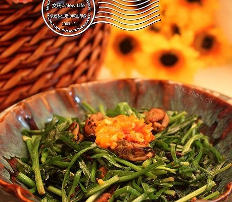 家常韭菜炒淡菜