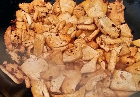 家常老干妈豆鼓炒豆腐