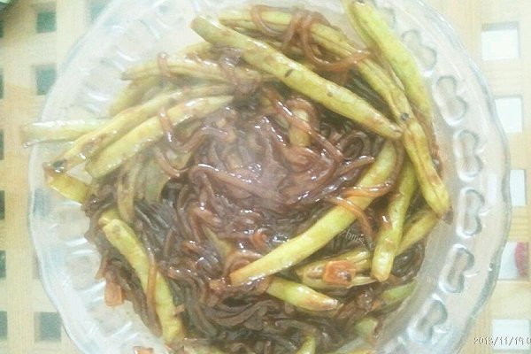妈妈教的东北菜-豆角炖粉条