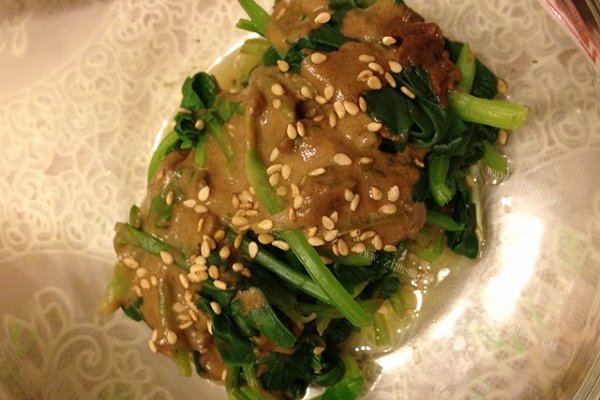 麻酱菠菜-餐前小凉菜