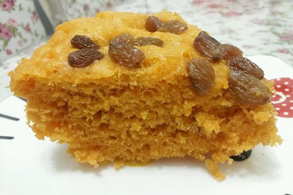 葡萄干南瓜发糕