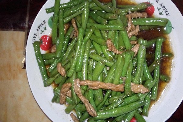 家常长豆肉丝