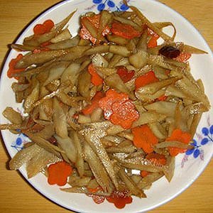 家常香炒牛蒡