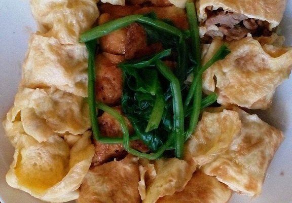 鸭丝蛋卷