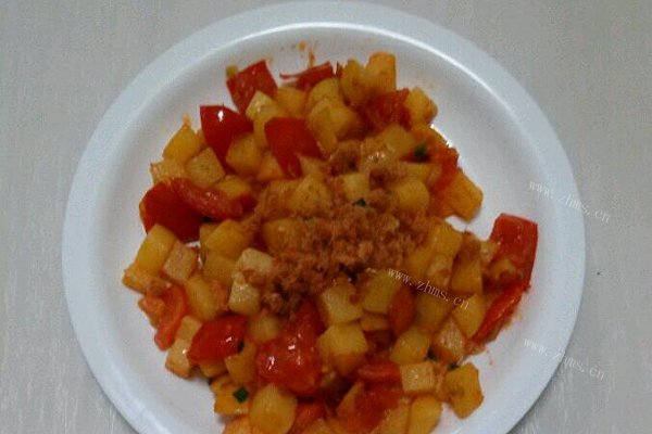 土豆炒西红柿肉松