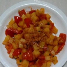 土豆炒西红柿肉松