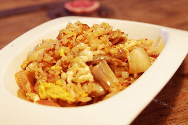 培根辣白菜炒饭