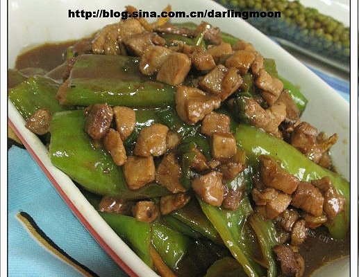 肉丁虎皮尖椒