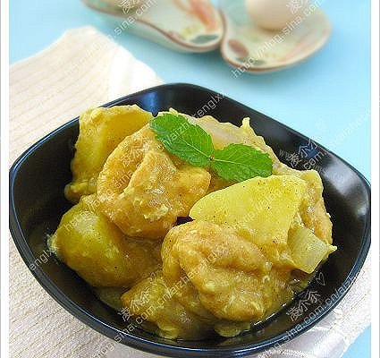 蛋香咖喱豆泡