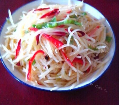 酸辣土豆丝自制