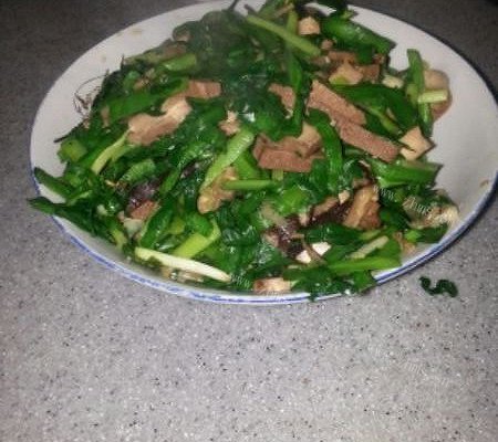 家常韭菜炒豆干