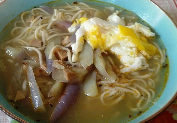 茄子鸡蛋面