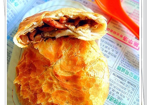 香辣鱿鱼烤饼
