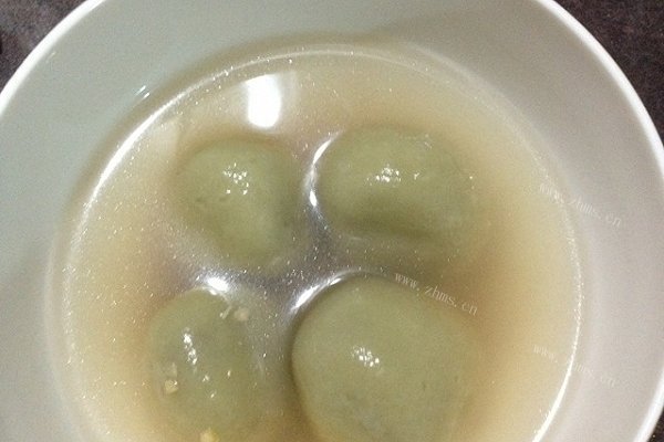抹茶红豆花生汤圆