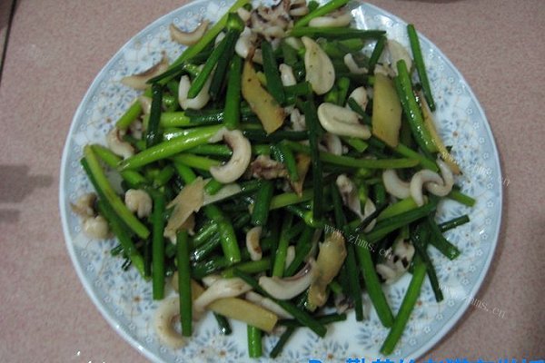 猫记私房菜 墨鱼仔韭菜花