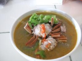 大闸蟹苦瓜汤