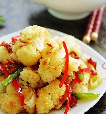 #美食派#微波肉末菜花的做法