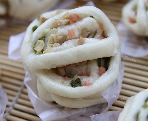 鸡丝花卷