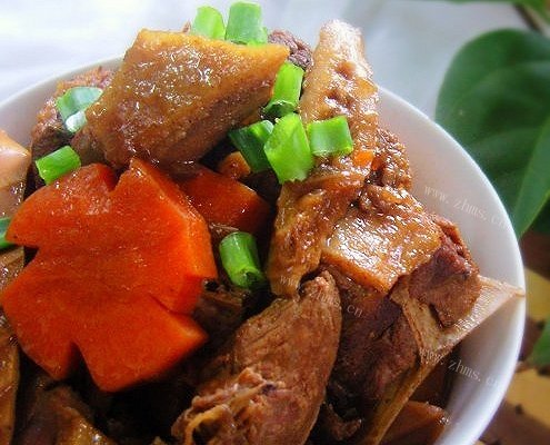 五香胡萝卜笋烧鸭