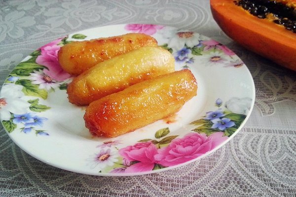 汁蜜烤香蕉