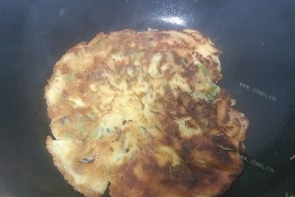 自制苦瓜木耳煎蛋饼