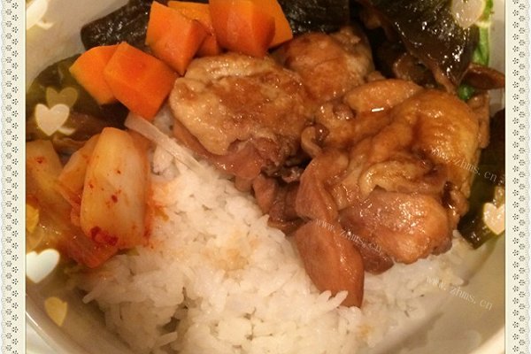 照烧鸡排饭