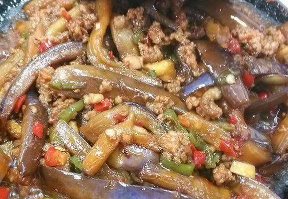 香炒肉末烧茄子