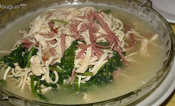 家庭版鸡火煮干丝