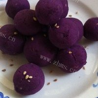 自制紫薯球
