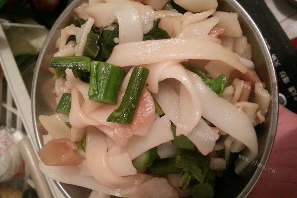 芥蓝炒菓条