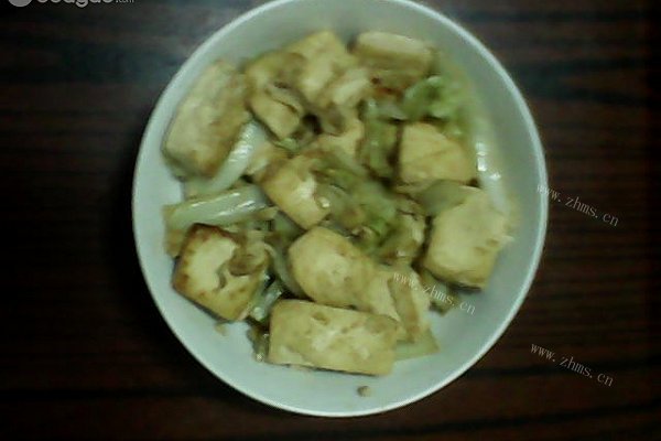 简单的孜然白菜豆腐