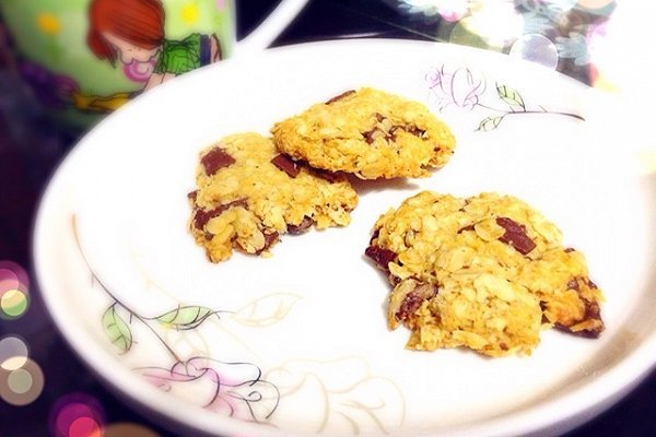 自制燕麦巧克力小饼