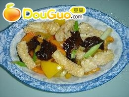 家常菜爆炒鱿鱼