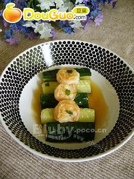 家常菜虾仁青瓜条