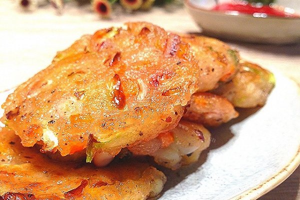 鲜蔬鱿鱼土豆饼