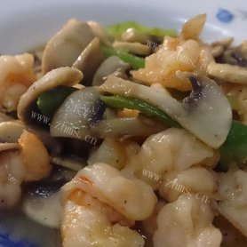 蘑菇炒虾仁