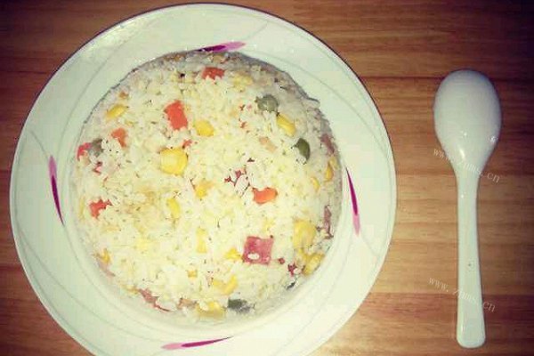 简易三丁炒饭