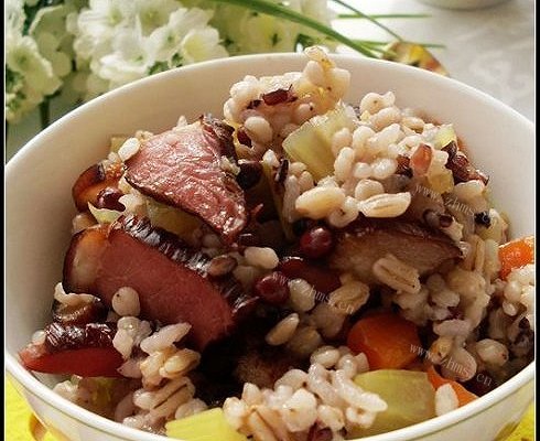懒人腊肉红豆杂粮饭