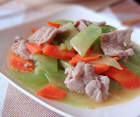 肉片炒莴笋