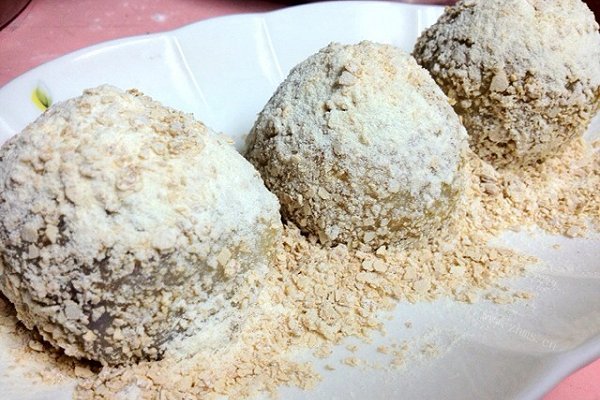 美味麦片紫薯草莓大福