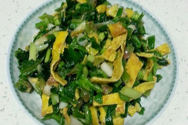 凉拌鸡蛋菠菜
