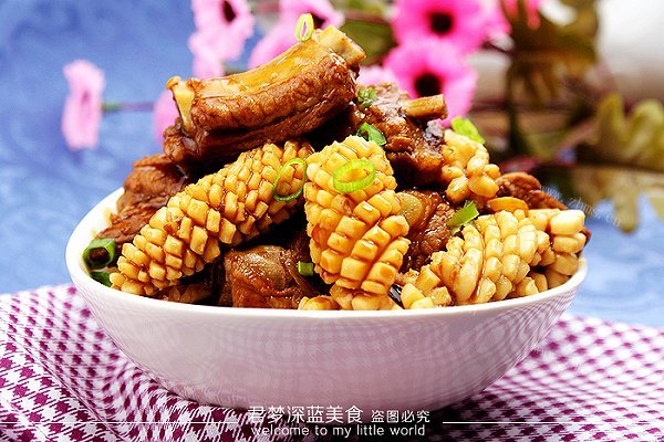 鱿鱼焖排骨-海鲜与肉类的邂逅