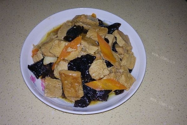 自制红烧冻豆腐